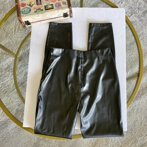 SBetro black faux leather pant, Sz. L